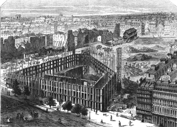 Párizs átalakulása: 1861-ben épült épület a Neuve-des-Mathurins, Chaussee-d